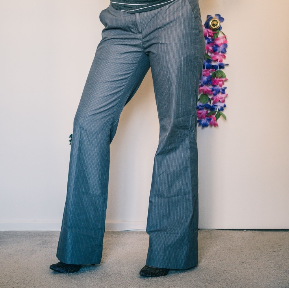 New York & Company gray pinstripe pants